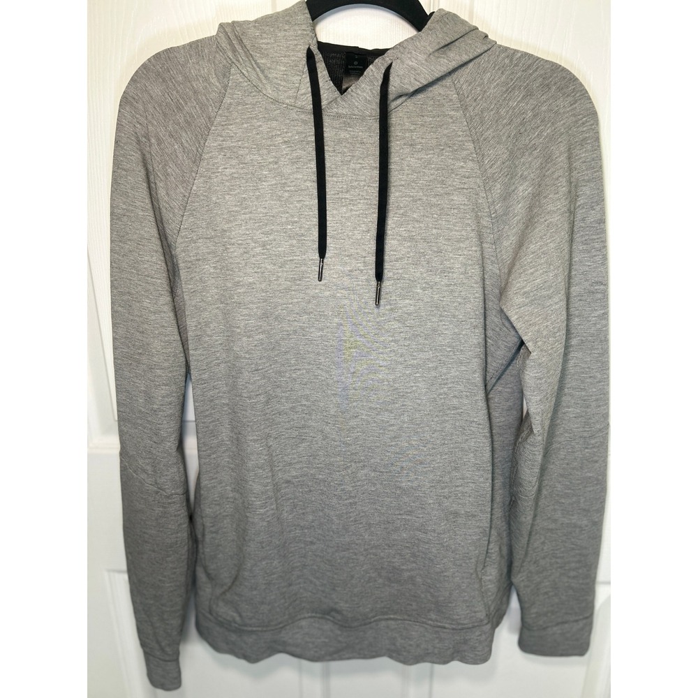 Lululemon Mens City Sweat Pullover Hoodie Heathered Grey Size S‎ Small Pinhole